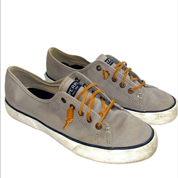 Women’s Sz 7 Sperry Top Sider gray sneaker shoes - Picture 1 of 7